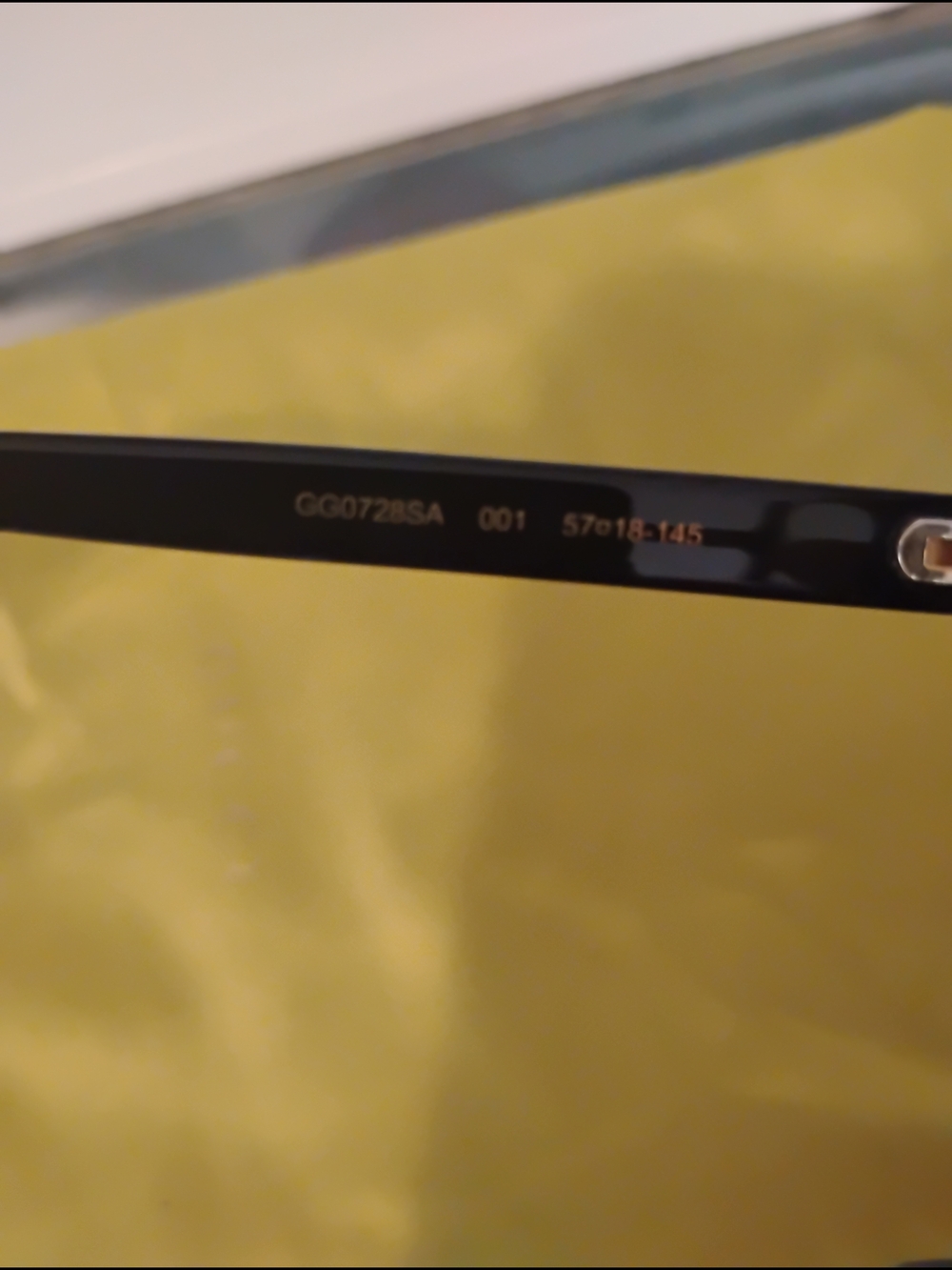 Gucci Black Women's Square Eyeglass Frames - Picture 5 of 5